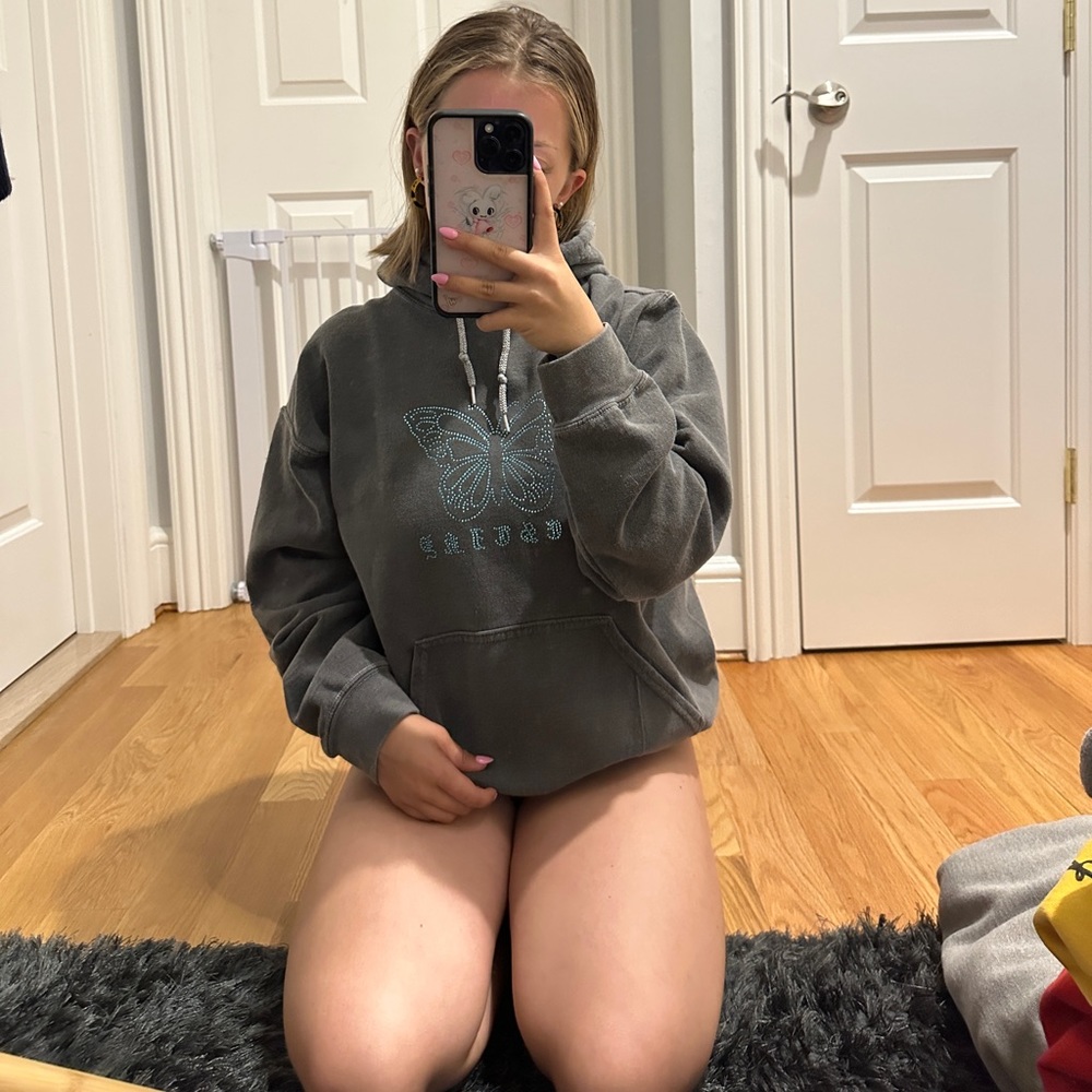 Urban outfitters Rhineston butterfly sweatshirt